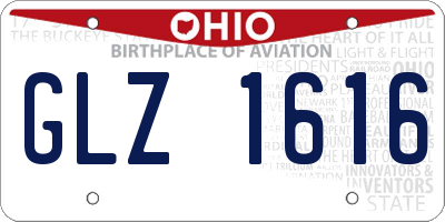 OH license plate GLZ1616