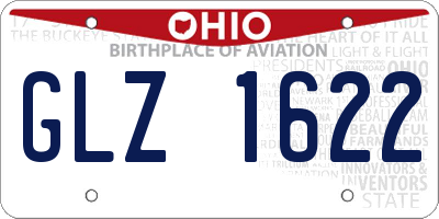 OH license plate GLZ1622