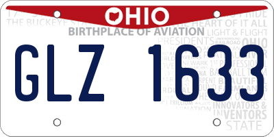 OH license plate GLZ1633