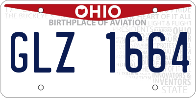 OH license plate GLZ1664