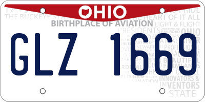OH license plate GLZ1669