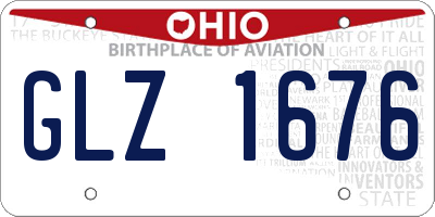OH license plate GLZ1676