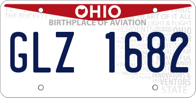 OH license plate GLZ1682