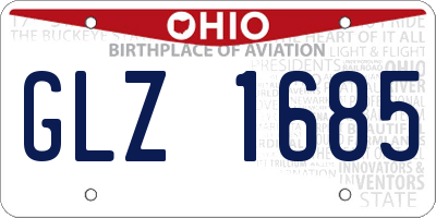 OH license plate GLZ1685