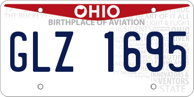 OH license plate GLZ1695