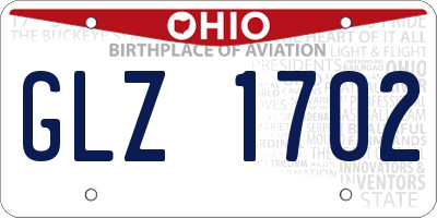 OH license plate GLZ1702