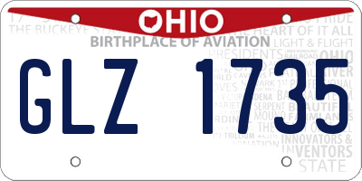 OH license plate GLZ1735