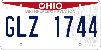 OH license plate GLZ1744