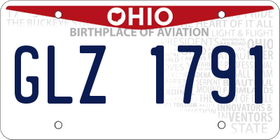 OH license plate GLZ1791