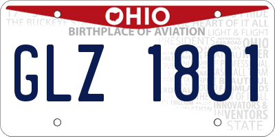 OH license plate GLZ1801