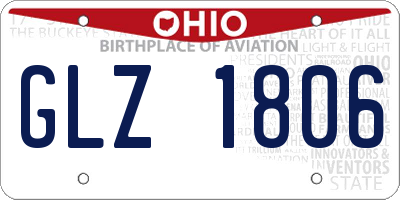 OH license plate GLZ1806