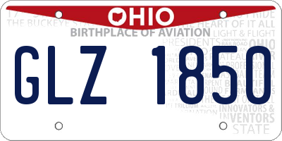 OH license plate GLZ1850