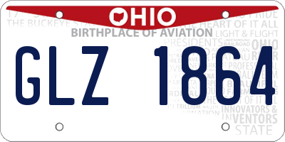 OH license plate GLZ1864