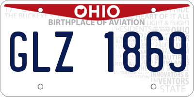 OH license plate GLZ1869