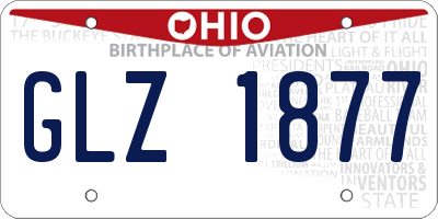 OH license plate GLZ1877