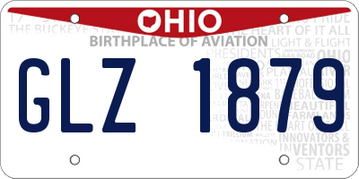 OH license plate GLZ1879
