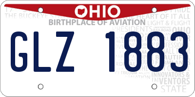 OH license plate GLZ1883