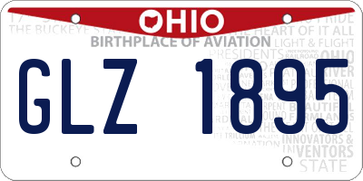 OH license plate GLZ1895