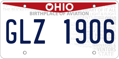 OH license plate GLZ1906