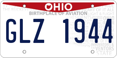 OH license plate GLZ1944