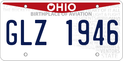 OH license plate GLZ1946