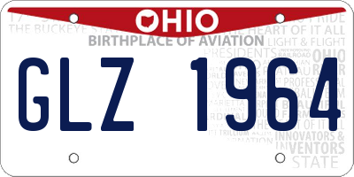OH license plate GLZ1964