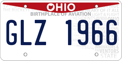 OH license plate GLZ1966