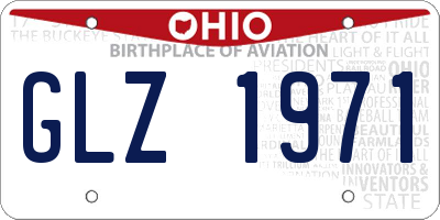 OH license plate GLZ1971