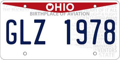 OH license plate GLZ1978