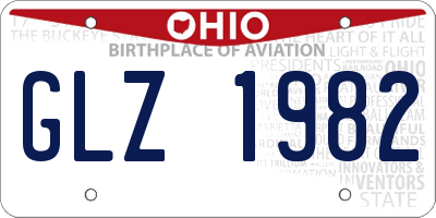 OH license plate GLZ1982