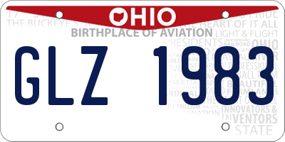 OH license plate GLZ1983