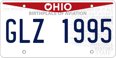 OH license plate GLZ1995