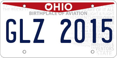 OH license plate GLZ2015