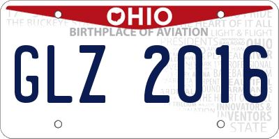 OH license plate GLZ2016