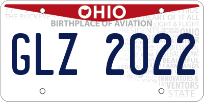 OH license plate GLZ2022