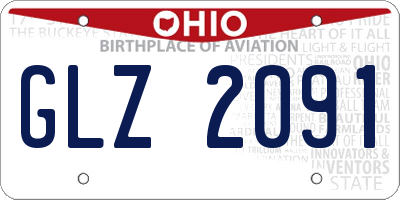 OH license plate GLZ2091