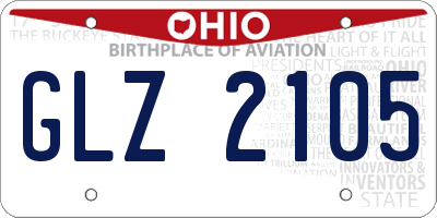 OH license plate GLZ2105