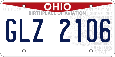 OH license plate GLZ2106