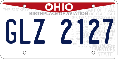 OH license plate GLZ2127