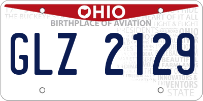 OH license plate GLZ2129