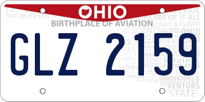 OH license plate GLZ2159