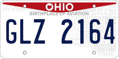 OH license plate GLZ2164