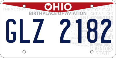 OH license plate GLZ2182
