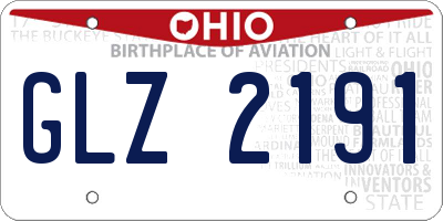 OH license plate GLZ2191