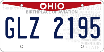 OH license plate GLZ2195