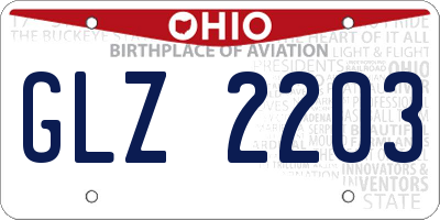 OH license plate GLZ2203