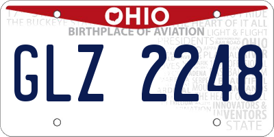 OH license plate GLZ2248