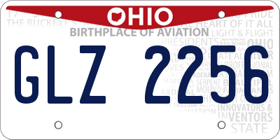 OH license plate GLZ2256