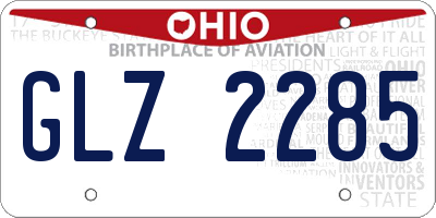 OH license plate GLZ2285