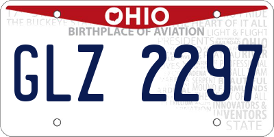 OH license plate GLZ2297